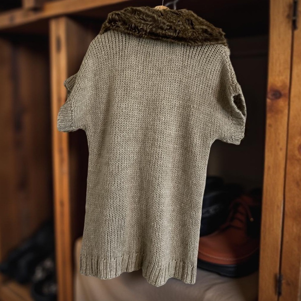 Apt. 9 Women's Cream and Brown Knit Cardigan - Picture 4 of 5